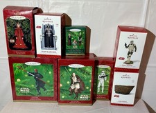 1999 - 2014 Star Wars Hallmark Christmas Ornaments Set Of 8 New And Gently Used picture