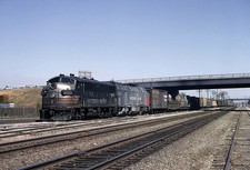 SP EMD F7 No 6255 w Krauss-Maffei ML 4000 No 9101 at Newhall CA 1966 11 x 14 picture