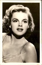 Judy Garland portrait Actress c1940s-50s Real Photo Vintage Postcard bhn picture