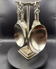 Crosby and Taylor Vineyard measuring cup set and stand in pewter. picture