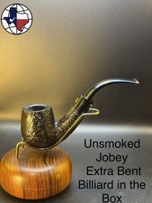 Vintage Unsmoked  Jobey Shellmoor Extra Bent Billiard Tobacco Pipe In The Box picture