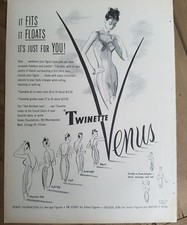 1947 Venus Twinette girdle women's vintage fashion clothing ad picture