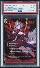 2026 SERIALIZED SIGNATURE #005* SERAPHINE - NOT ALONE 223/2025 PSA 10 picture