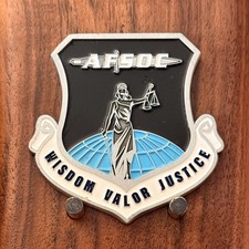 AFSOC Air Force Special Operations Command Shield Challenge Coin  W#16 picture