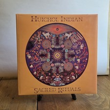 Huichol Indians SACRED RITUALS Peyote Yarn Painting Art Book Hardcover picture
