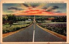 Sunrise Lincoln Highway Alleghenies PA 1941 Vintage Postcard 5PA10-022 picture