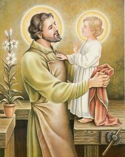 Catholic print picture - ST. JOSEPH 3 - 8