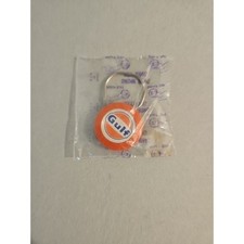 Gulf Keychain Orange Moore's Gulf Gas Station Vintage Promotional Item picture