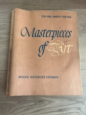 Vtg 1940 New York Worlds Fair Masterpieces of Art Official Illustrated Catalogue picture