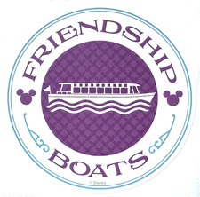 Walt Disney World Friendship Boat Sticker EPCOT 3