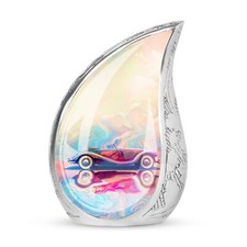 Retro Roadster Dreamscape Small Urns For Human Ashes Keepsake - Cremation Urn picture