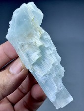 64 Gram Rare Cat’s Eye Aquamarine Crystal Specimen From Pakistan. picture