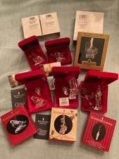 6 pc Waterford Crystal *12 Days Of Christmas * Commemorative Ornament Lot picture