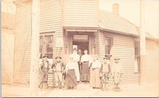 RPPC West Point Nebraska Telephone Office and Linemen Labor Scene 1908 NICE picture