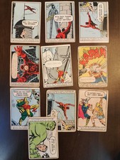 1966 Donruss Marvel Superhero lot of 10  w Iron Man Thor Hulk Daredevil picture
