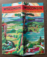 ca 1933 Wisconsin Illustrated Travel Brochure 