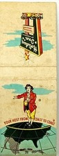 Holiday Inn of America Jackson MS Vintage Matchbook Cover Motel Advertising picture