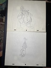 WALT DISNEY Animation Cel draw 1940’s GOOFY PEG LEG Production Art Cartoon I22 picture