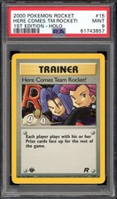 Here Comes Team Rocket Holo 15/82 PSA 9 1st Edition Team Rocket Pokemon Mint picture