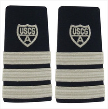 GENUINE U.S. COAST GUARD AUXILIARY ENHANCED SHOULDER BOARD: DIVISION COMMANDER picture