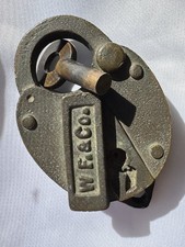 Wells Fargo & Co. Vintage decorative Padlock w/ Key 1973  picture