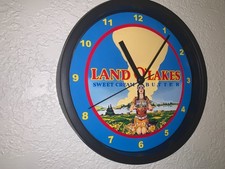 Land O Lakes Butter Dairy Grocery Store Kitchen Diner Advertising Clock Sign picture