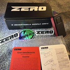 Rivery MFG Zero EDC Red Smooth Operator / Black File Pattern DEADPOOL Combo picture