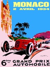 MONACO 1934 AUTOMOBILE RACE EUROPE RACING 24