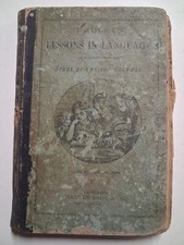 1875 Lessons In Language GRAMMAR Victorian Bristol PA School Hadley picture