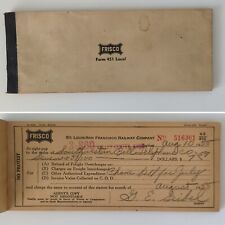 Frisco Railroad 1955-57 No Protest Check Payments Filled-Out Used Interesting picture