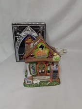 Vintage 1998 Creepy Hollow Post “Ghost Office” Mini Light Up Halloween House picture
