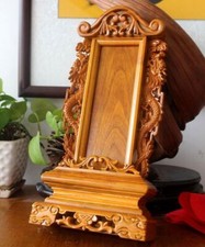 Wooden Memorial Tablet Camphorwood Spiritual God Chinese Ancestor Monument House picture
