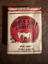 Vintage 1950s Horse Shit Cigarettes Novelty Gag Gift Display Prop picture