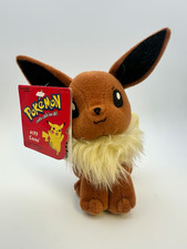 1998 Hasbro Nintendo Pokemon #133 Eevee Beanie Plush Vintage With Tag picture