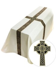 Cream/black Funeral Pall Vestment Velo Mortuorio Crema/negro FU203KCZ25 picture