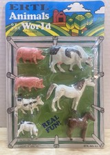 ERTL Animals of the World Farm Animals Sealed Vintage 1970s Made in Hong Kong picture