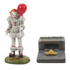 Dept 56 Snow Village Halloween IT Pennywise and The S.S. Georgie Figurine Set picture