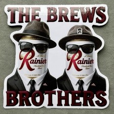 Rainier Beer Brews Brothers Vitamin R Vinyl Sticker 3” Brewery Seattle WA picture