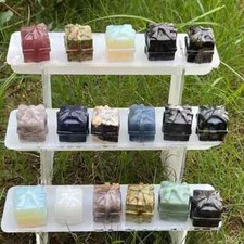 20pc Natural mixed quartz Carved crystal Christmas gift skull reiki healing picture