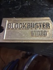 ​Rare 1985 Blockbuster Video Executive Franchise Seminar Brass Plaque Pre-Launch picture