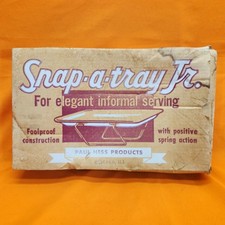 Vintage Snap-a-tray Jr Serving Trays Car Hop Auto Boat Home Paul Hess 1950's picture