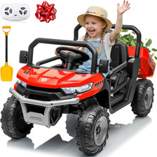 24V Ride on Dump Truck, 400W Power Ride on Toys W/Remote Control, 3 Speeds, Elec picture