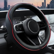 Funda Para Volante De Auto Estilo Deportivo Piel De Microfibra Duradera Accesori picture
