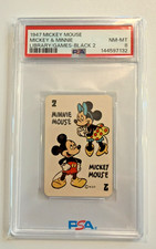 1947 Mickey Mouse & Minnie Library Games Black #2 PSA 8 NM-MT Disney Russell picture
