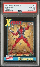 1991 IMPEL DEADPOOL X-FORCE ROOKIE CARD 1ST APP #3 PROMO PSA 10 VERY LOW POP  picture