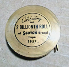 Vintage - Rare 1957 Scotch Brand Tape Measure - Celebrating 2 Billionth Roll picture