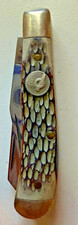 Vintage 1993 Queen Cutlery #10 Heavy Duty Jack 2 Blade Winterbottom Pocket Knife picture