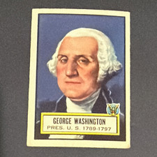 1952 Topps Look 'n See #9 George Washington Non-Sport Card no creases picture