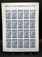 2026 USPS Boston 2026 World Show Forever Stamp Sheet of 20 Collectible Stamps picture