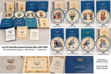 Vintage Schmid Sister Berta Hummel Christmas Collector Plate Lot – 1976-1983 picture